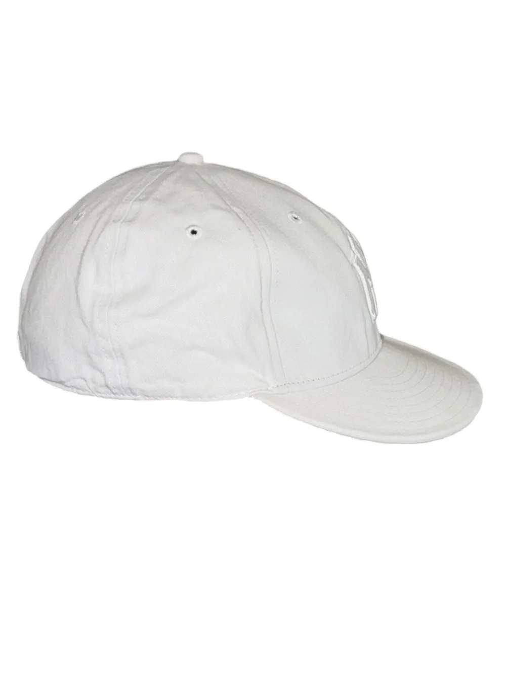New Era Kids All-White Embroidered Logo Baseball Cap
